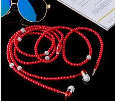 Necklace Earphone In-Ear Pink