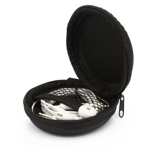 Portable Mini Round Hard Storage earphone