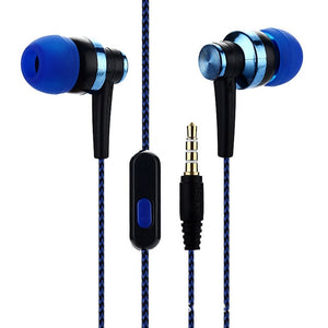 1pcs In-ear Braided Wiring Cord Subwoofer Eardphone