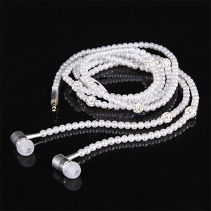Necklace Earphone In-Ear Pink