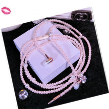 Load image into Gallery viewer, Necklace Earphone In-Ear Pink